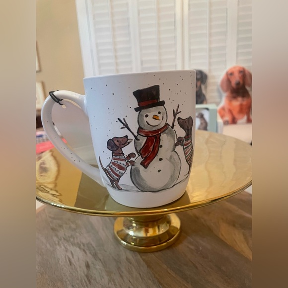 Dachshund Valentine Mug Winter theme  NWT Perfect Valentine gift etc - Picture 5 of 15